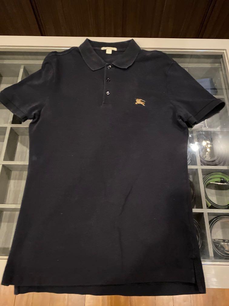 Burberry polo sales with gold logo