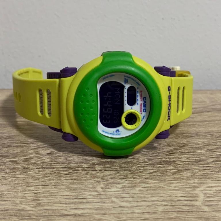 Casio G-001HC G-001 Hyper Colors Yellow White Green Jason G-Shock ...