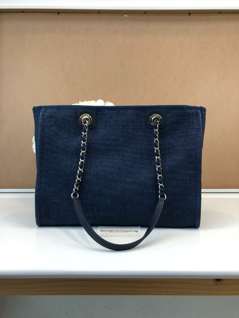 16. Chanel Blue Denim Deauville Tote Bag PHW - AGL1695 – LuxuryPromise