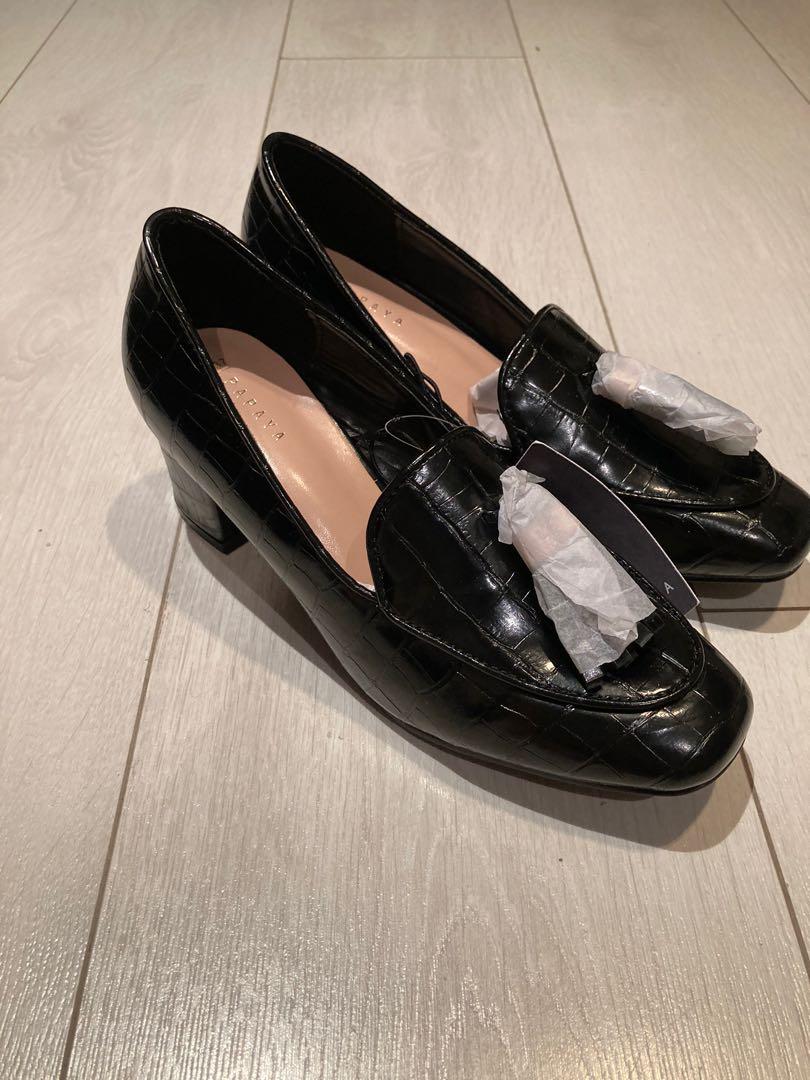 Uk shoes papaya size 36 41 tassel loafer black loafer black