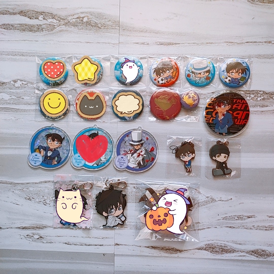 clearance detective conan merchandise official kaito kid kudo shinichi conan edogawa entertainment j pop on carousell
