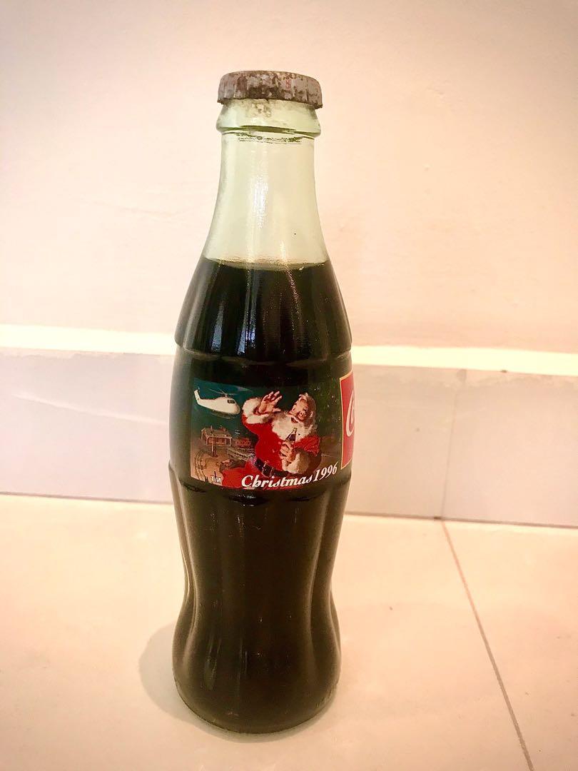 Coke Christmas Glass Bottle Vintage Bottle 237ml Vintage Collectibles Vintage Collectibles On Carousell