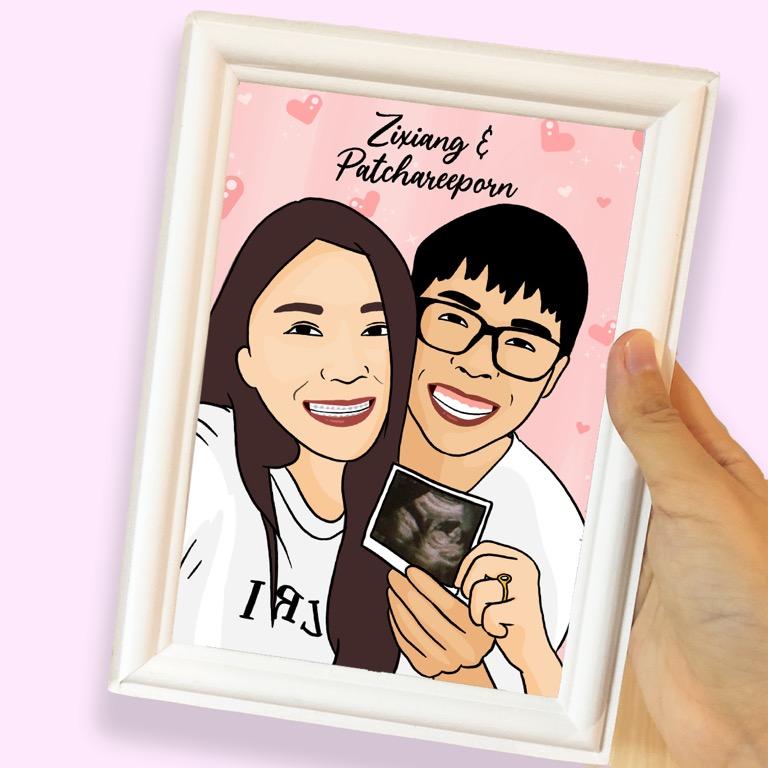 Customise Portrait Illustrate Portrait Illustration Couple Portrait Family Portrait Personalise Portrait Wedding Gifts Anniversary Gift Couple Gift Birthday Gift Present Gift For Her Gift For Him Personalise Design Craft Art An anniversary gift for a couple should also signify the same. customise portrait illustrate portrait illustration couple portrait family portrait personalise portrait wedding gifts anniversary gift couple