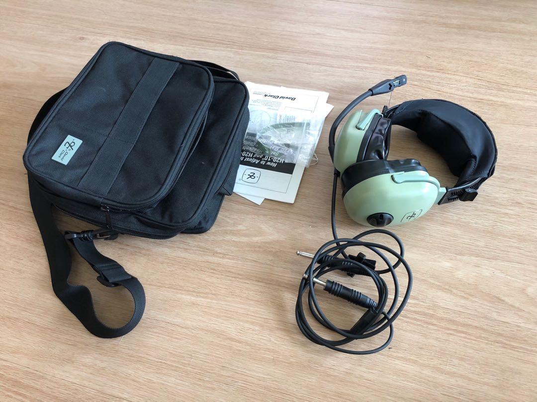 Cuffie Avioniche David Clark H20-10, Passive, Doppio Jack, Riduzione Rumore 22 DB, Leggere E Confortevoli