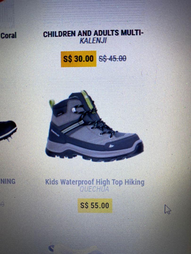 Decathlon childrens hotsell walking boots