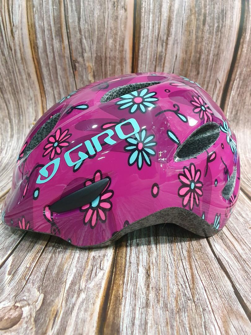 Giro Scamp Youth Helmet Pink Sugar Daisies kids Helmet Sports