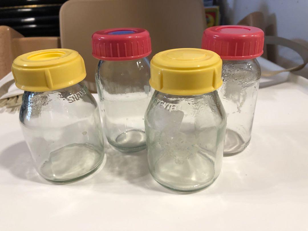 glass breastmilk storage bottles