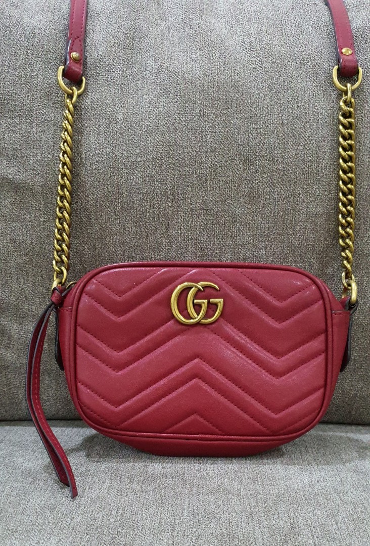 GUCCI red sling bag Women s Fashion Bags Wallets Tote Bags on