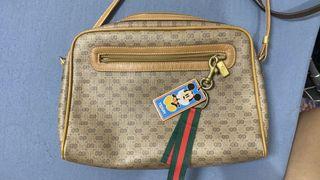 Gucci vintage二手復古斜背包