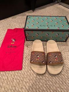 Gucci x Disney flip flops