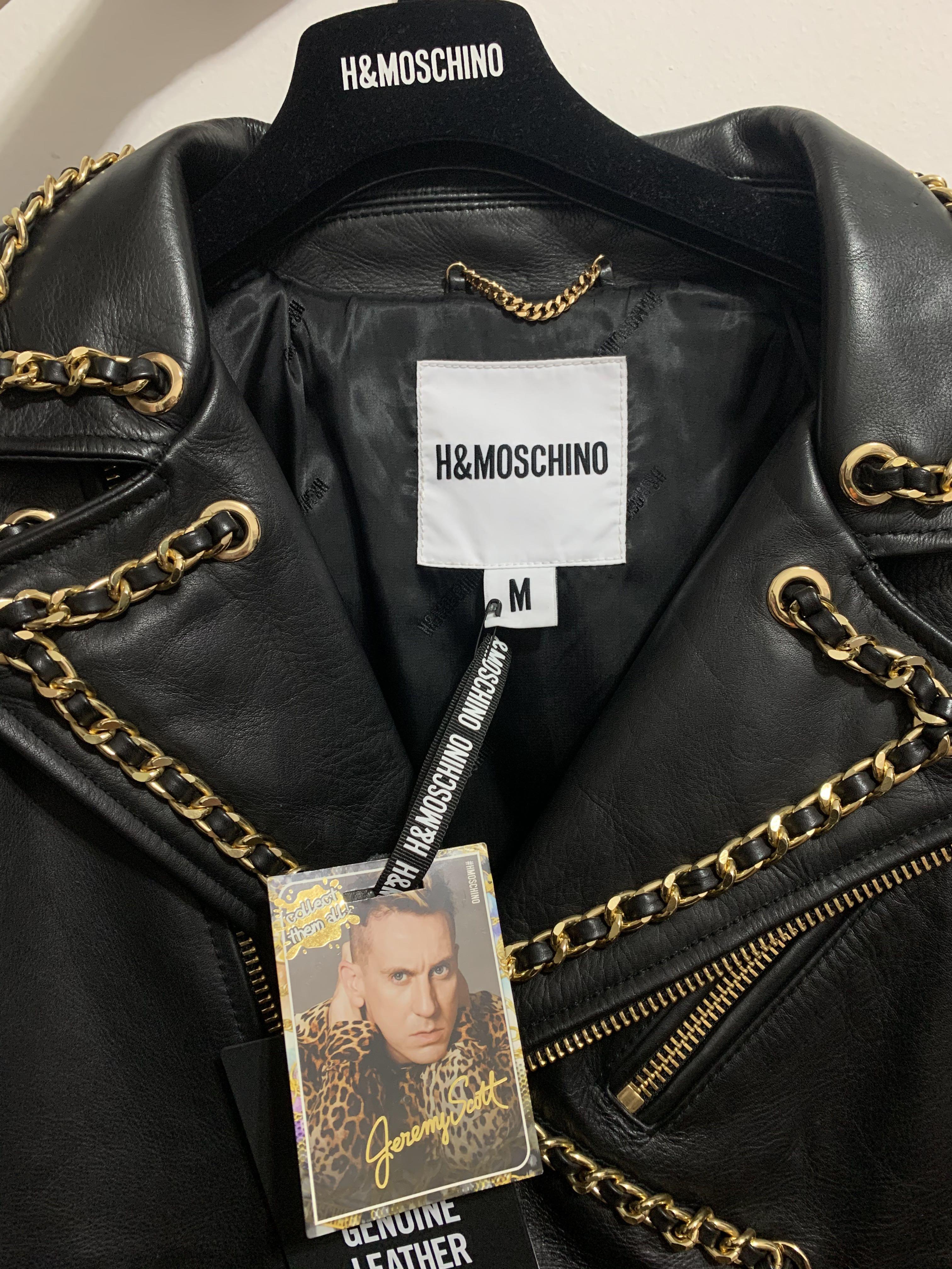 H&m moschino bomber jacket hot sale