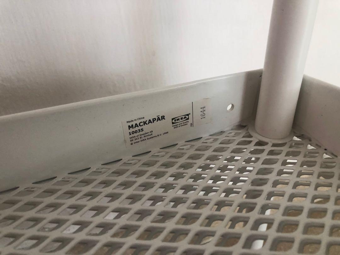 IKEA Mackapar Shoe Rack set white frame