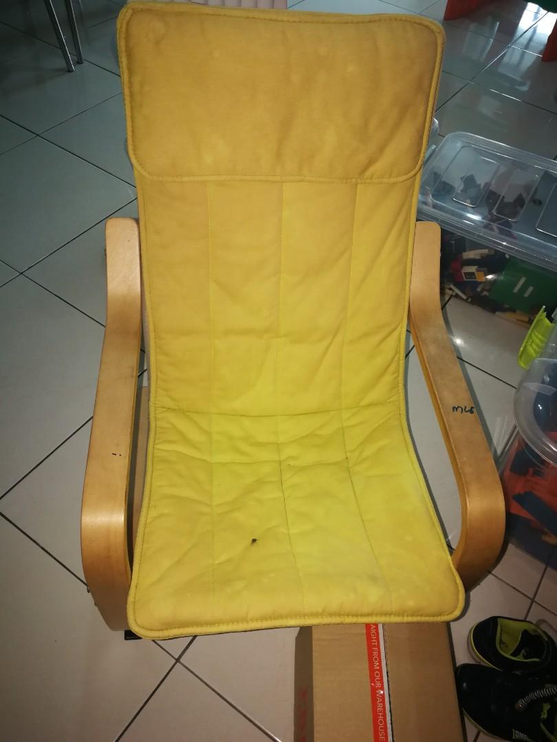 Ikea Poang Kids, Furniture & Home Living, Outdoor Furniture on Carousell