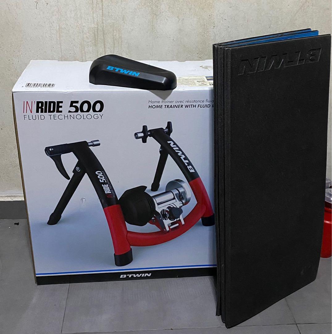 Indoor Bicycle Trainer Decathlon INRIDE 500 Sports Equipment