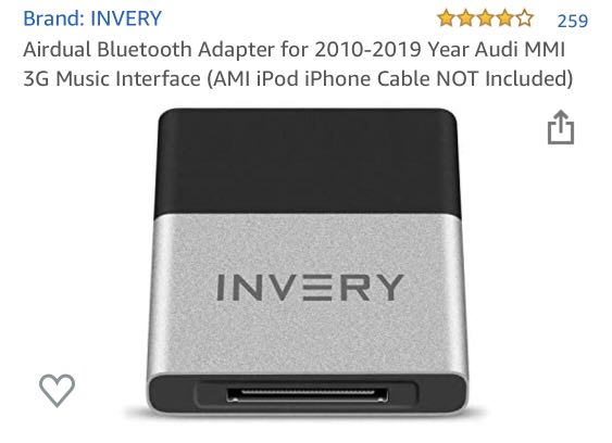 INVERY 4.1 out of 5 stars 259 Reviews Airdual Bluetooth Adapter