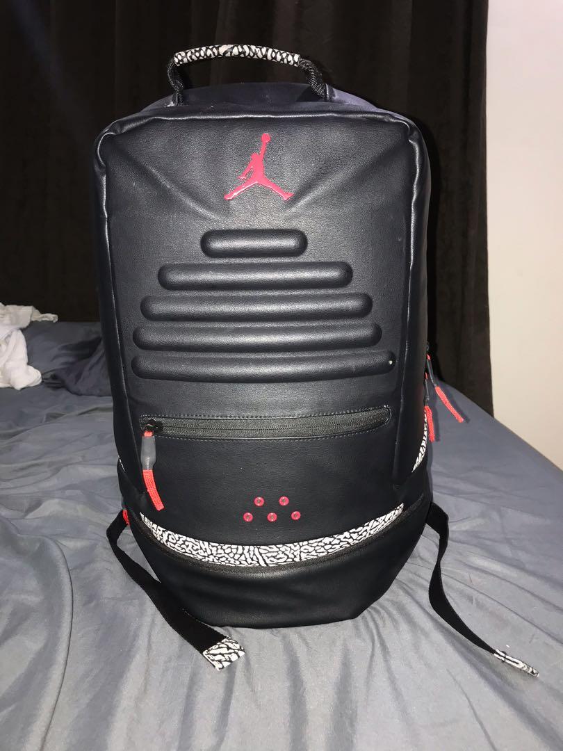 Jordan 3 best sale black cement backpack