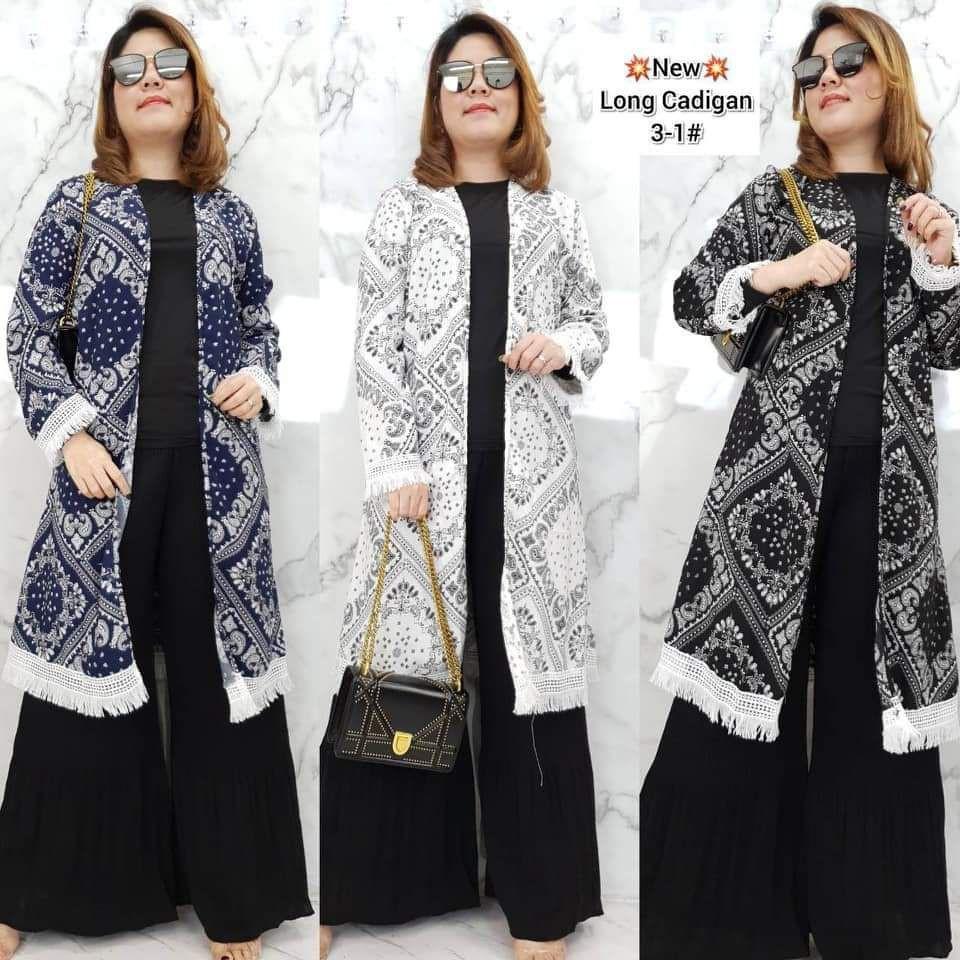 Cardigan labuh sales