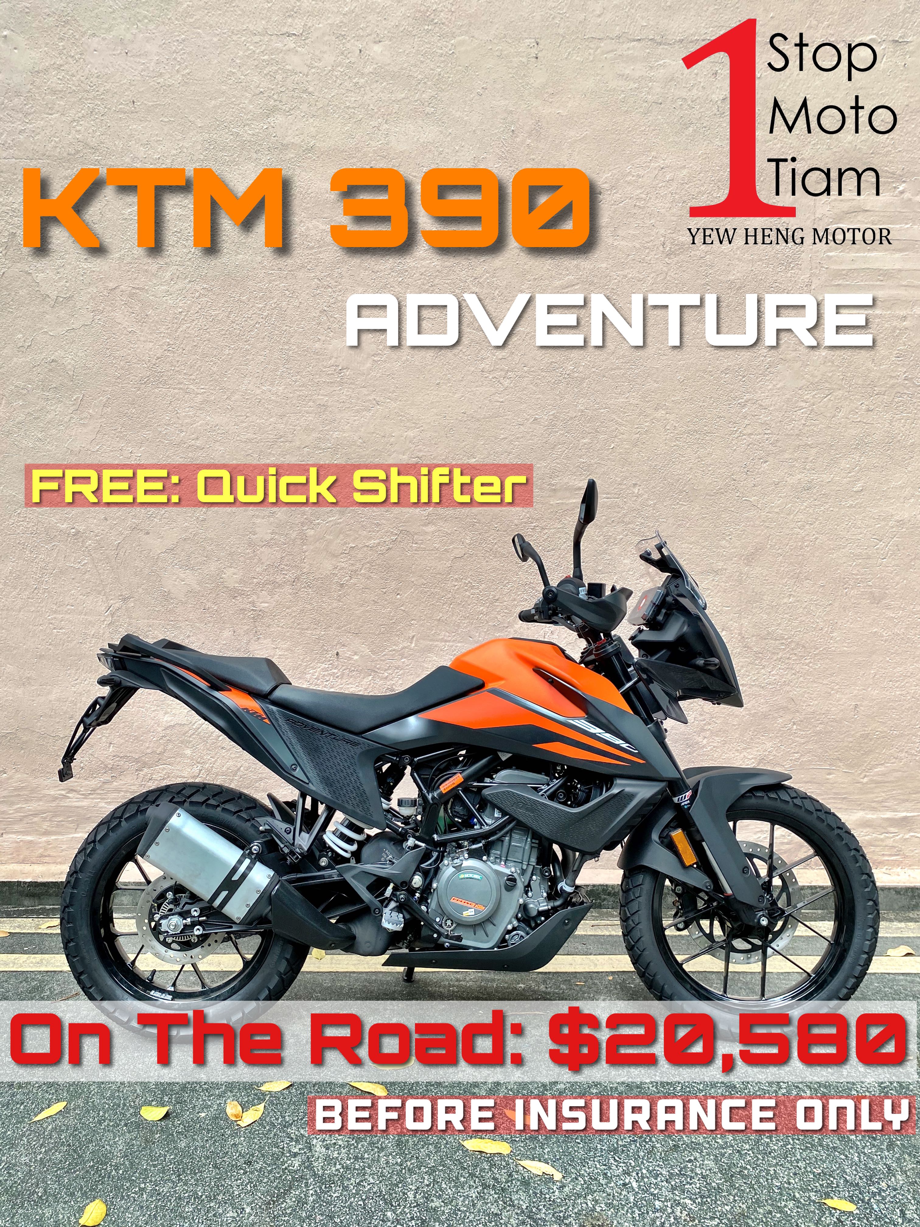 KTM 390 Adventure, Motorcycles 