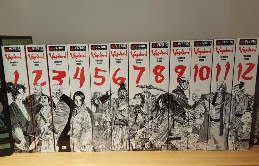 Looking For Lf Vagabond Vizbig Set Manga 1 12 The Gods Lie Blade Of The Immortal Osamu Tezuka Goodnight Punpun Books Comics Manga On Carousell