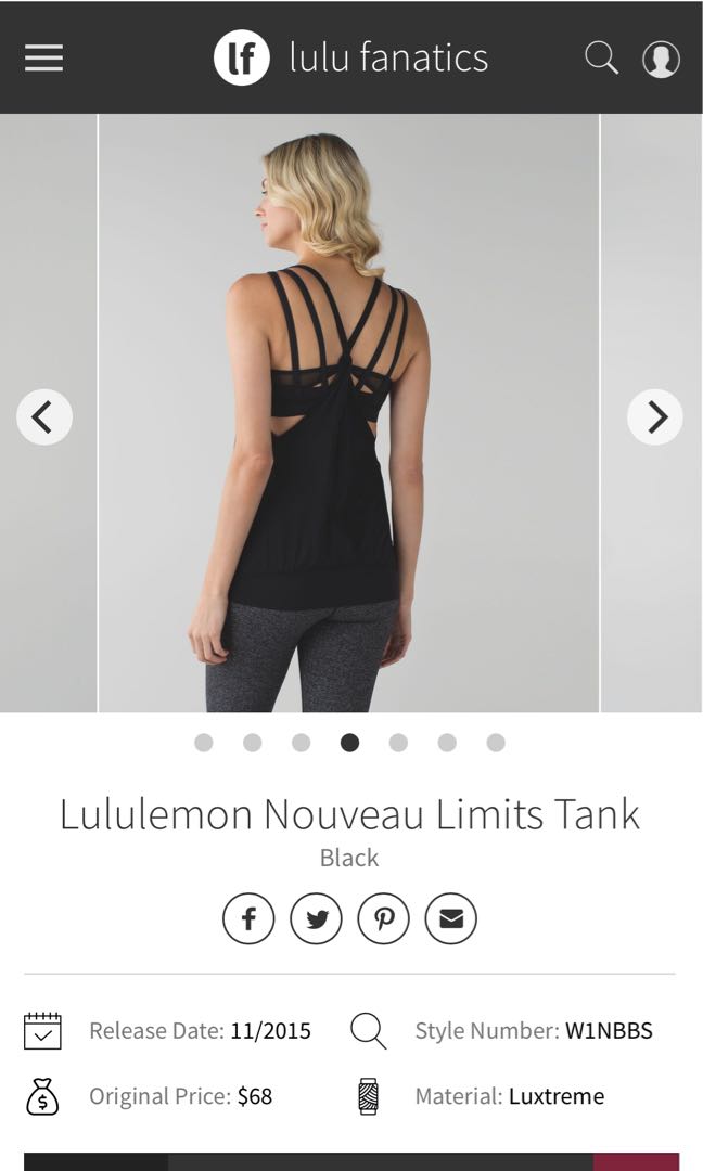 lululemon nouveau limits tank