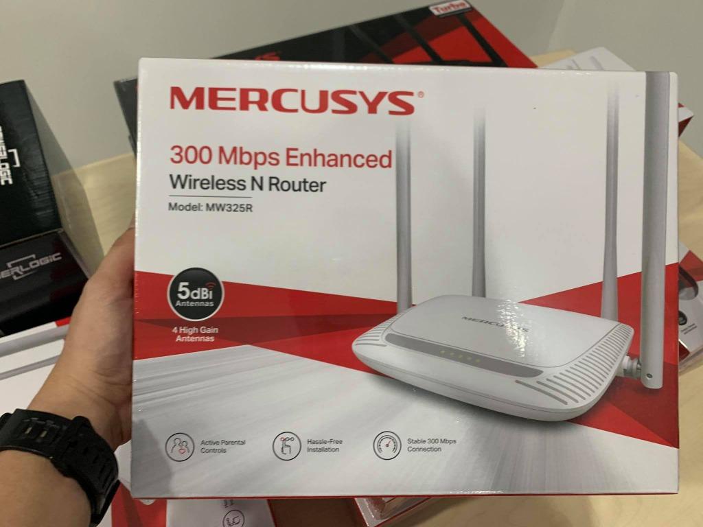 Mercusys Mw325r 300mbps Enhanced Wireless N Router 4 Antennas Wifi Router Computers Tech Parts Accessories Networking On Carousell