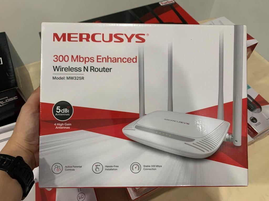 Mercusys Mw325r 300mbps Enhanced Wireless N Router 4 Antennas Wifi Router Computers Tech Parts Accessories Networking On Carousell