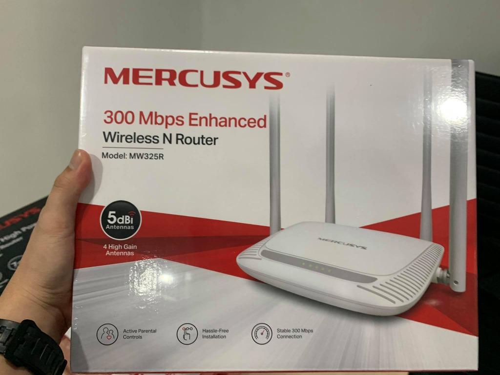 Mercusys Mw325r 300mbps Enhanced Wireless N Router 4 Antennas Wifi Router Computers Tech Parts Accessories Networking On Carousell