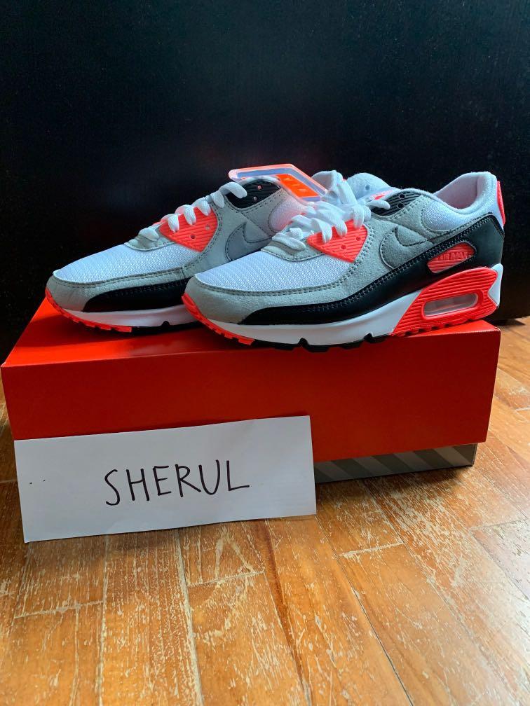 US 7.5 Nike Air Max 90 Radiant Red Infrared 2020 Men s Fashion