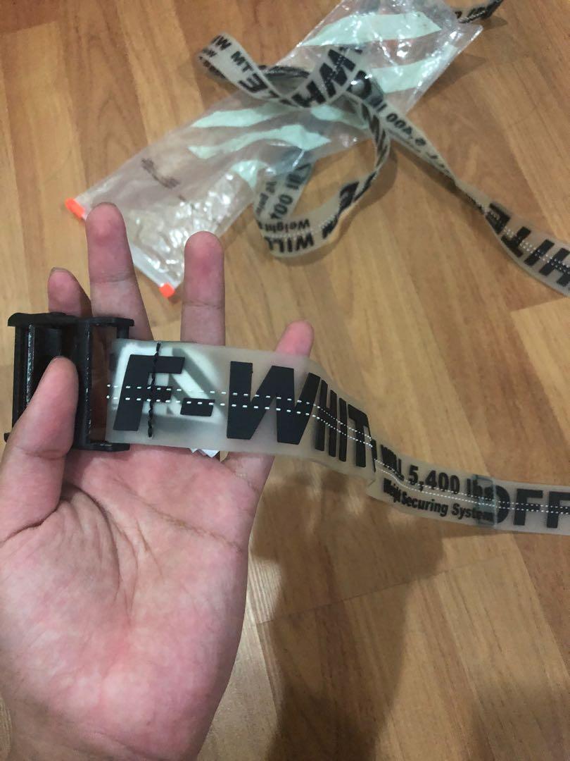 Off White Belt Clear Men s Fashion Watches Accessories Belts