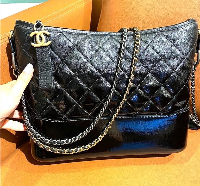 Chanel Gabrielle Bag Small So Black, Luxury, Bags & Wallets on Carousell