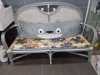 Rattan 3 seater sofa
