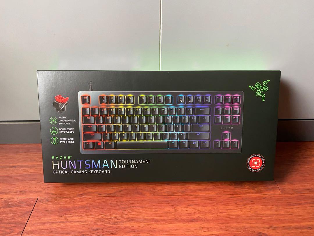 Razer Huntsman Tournament Edition Gaming Keyboard Red Linear Mechanical Optical Switches Electronics Others On Carousell