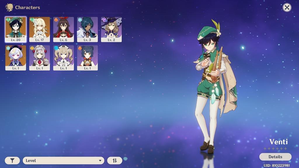 Read Description First Genshin Impact Ar10 Asia Venti Cons 1 Qiqi With Barbara Constellation 4 Video Gaming Video Games On Carousell