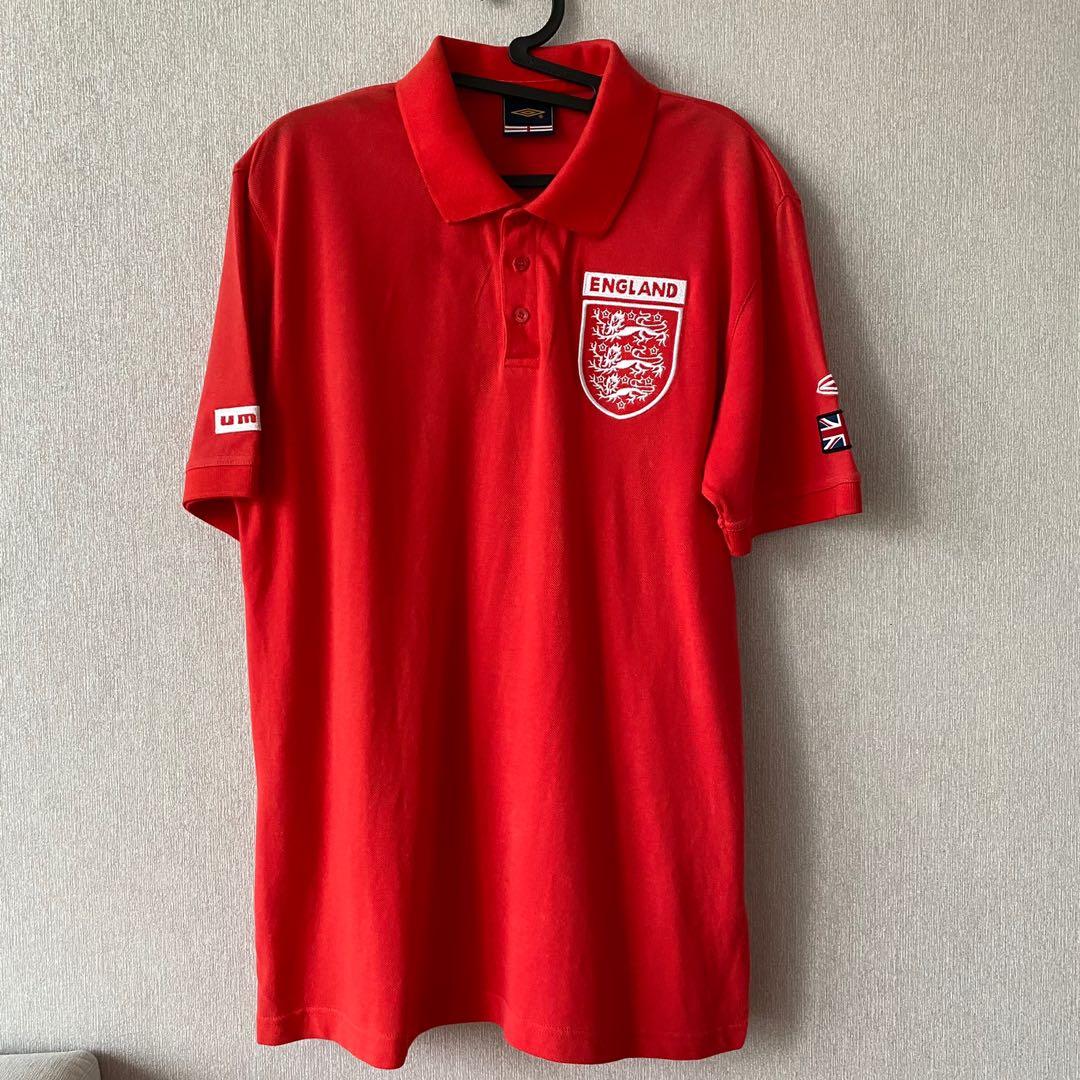 Red England Three Lions Polo