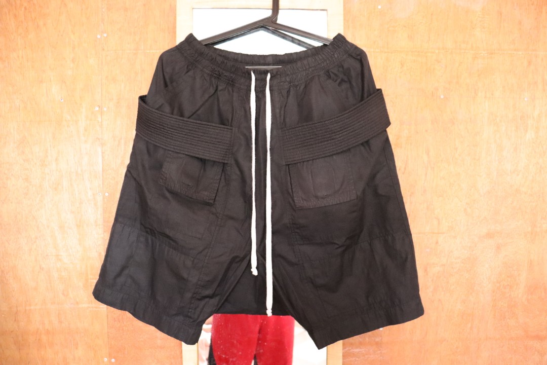 rick owens cargo shorts