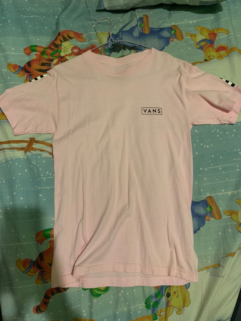 S] Light Pink Vans T-Shirt Authentic 