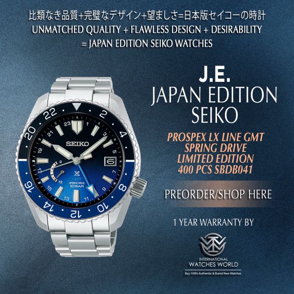 SEIKO JAPAN EDITION PROSPEX SPRING DRIVE GMT TITANIUM LIMITED EDITION 400  PCS SBDB041, Mobile Phones & Gadgets, Wearables & Smart Watches on Carousell