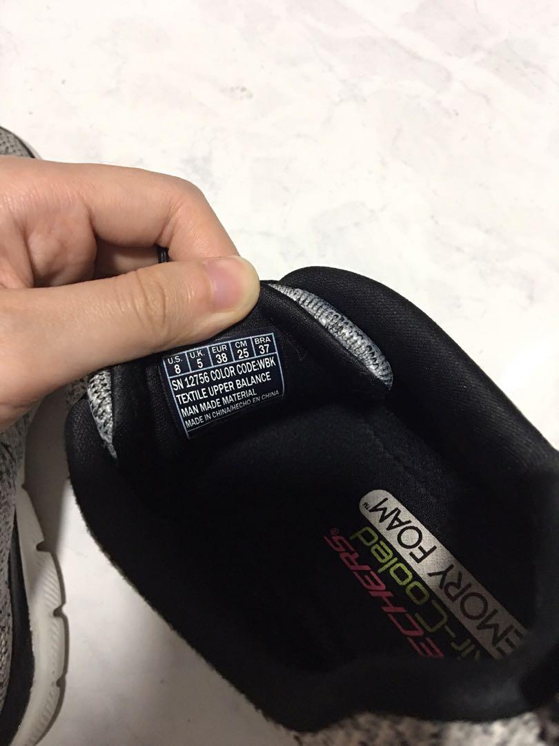 SKECHERS black white air cooled memory foam Women s Fashion
