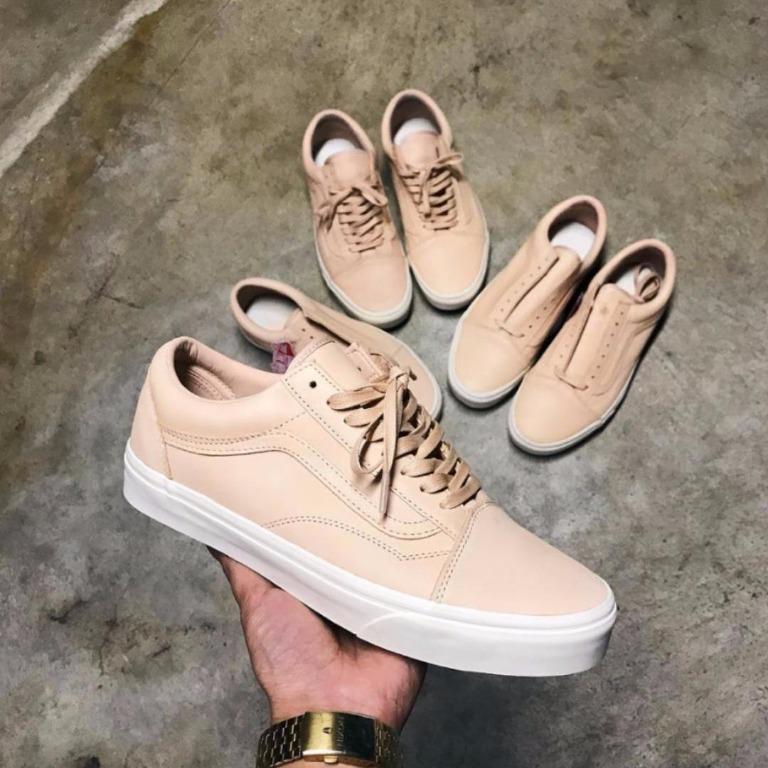 Vans old skool tan leather hotsell