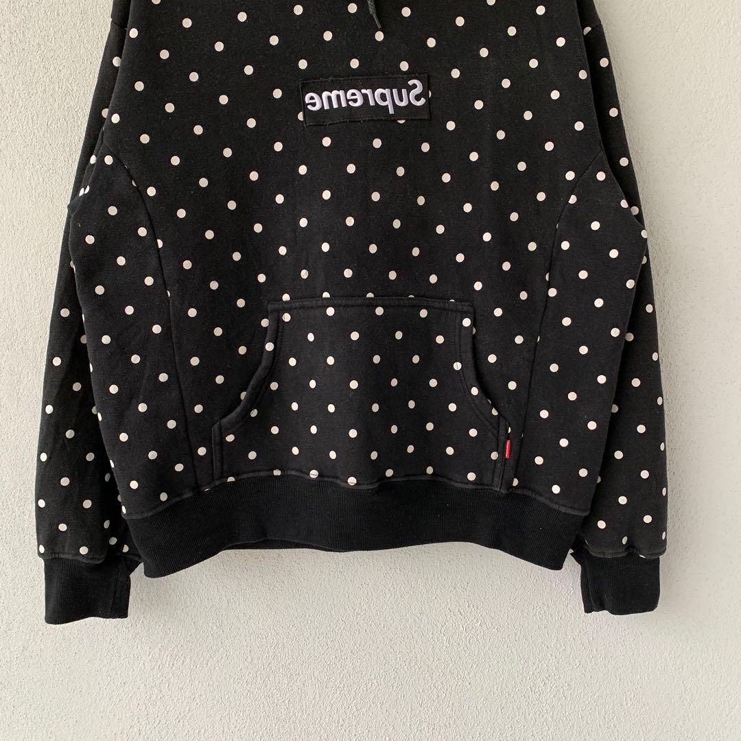 Supreme polka dot hoodie fake hotsell