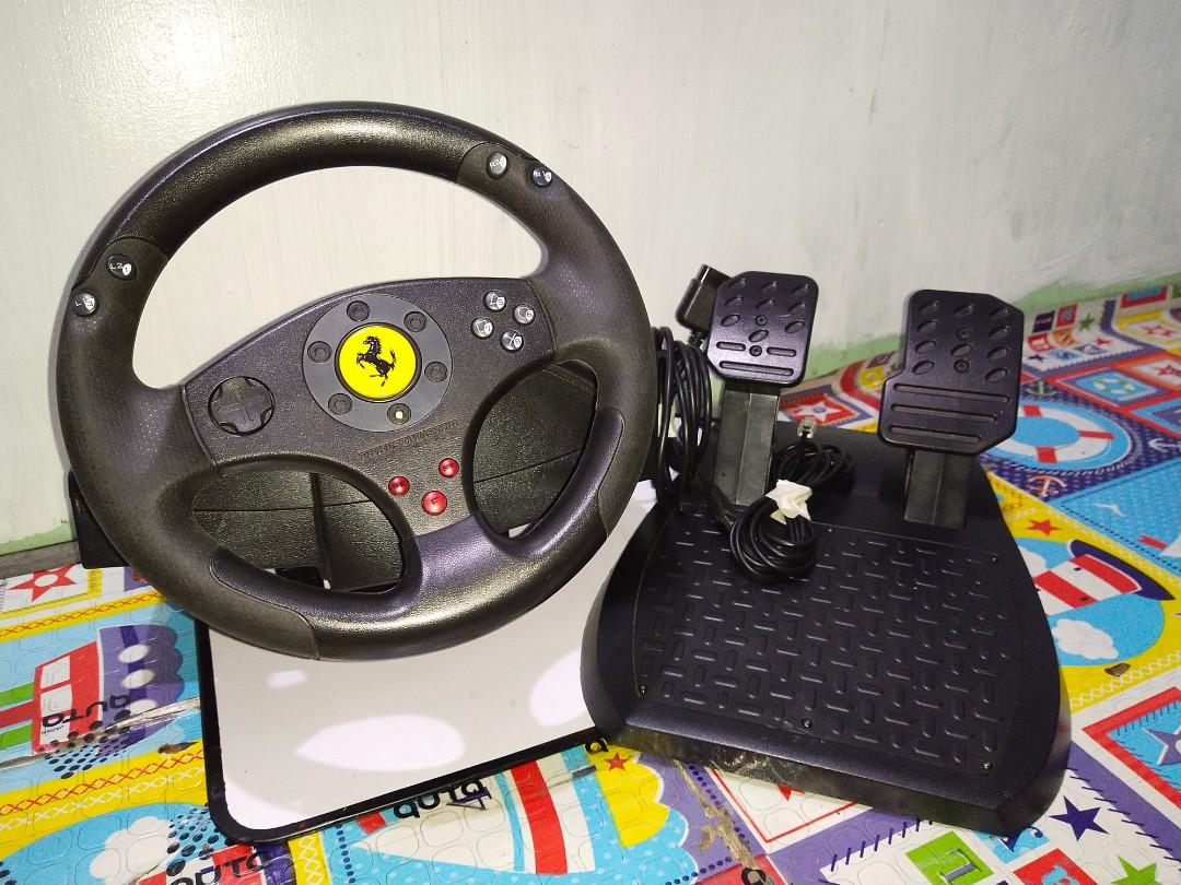 Thrustmaster Ferrari Gt Force 2 In 1 Pc Ps2 Video Gaming Gaming Accessories Virtual Reality On Carousell