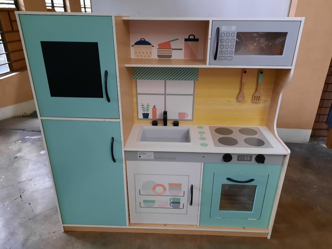 wooden play kitchen