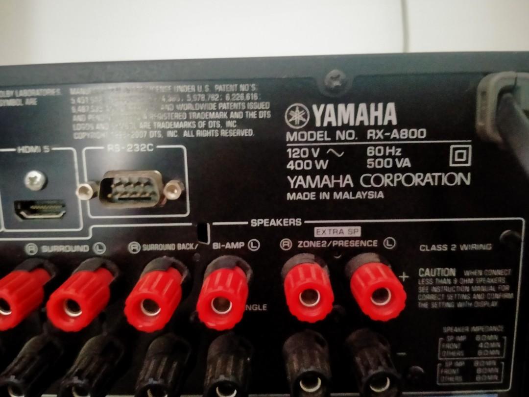 Yamaha aventage rx a800 avr receiver not onkyo denon marantz pioneer