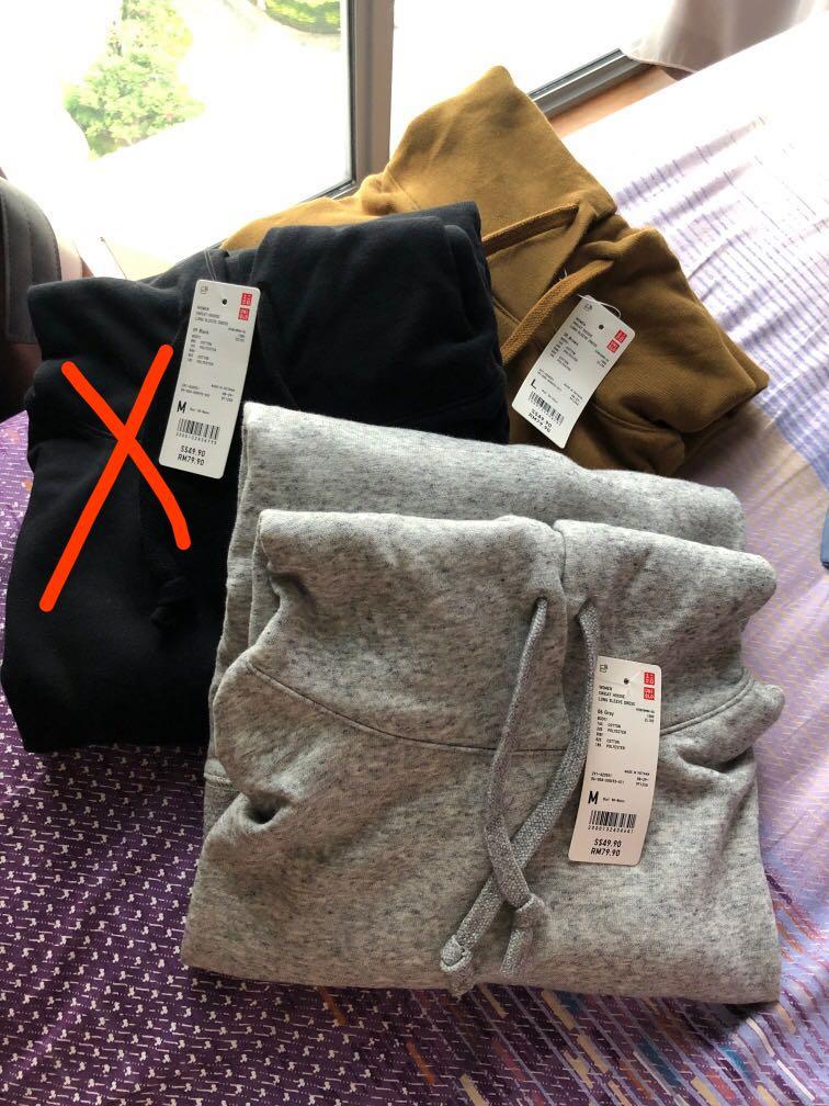 BNWT Uniqlo Women Sweat Hoodie Long 