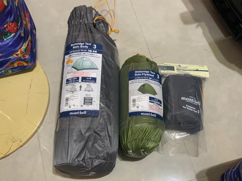 99%新Mont bell牌「3人用」超輕露營帳篷, 興趣及遊戲, 旅行, 旅遊