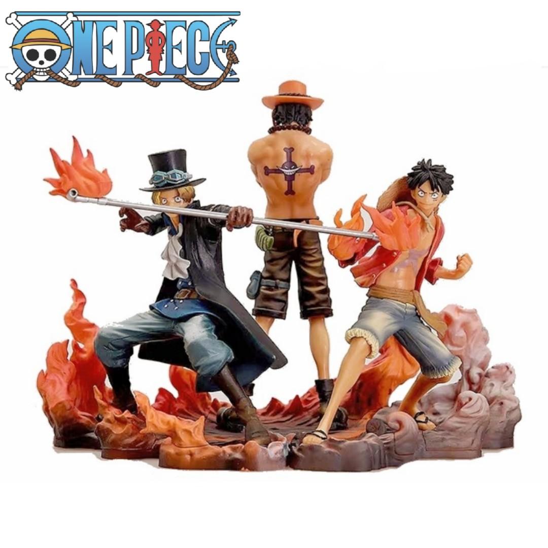 經典 海賊王one Piece 路飛艾斯薩博 Dxf情景 三兄弟實心膠figure 作者尾田榮一郎 興趣及遊戲 玩具 遊戲類 Carousell