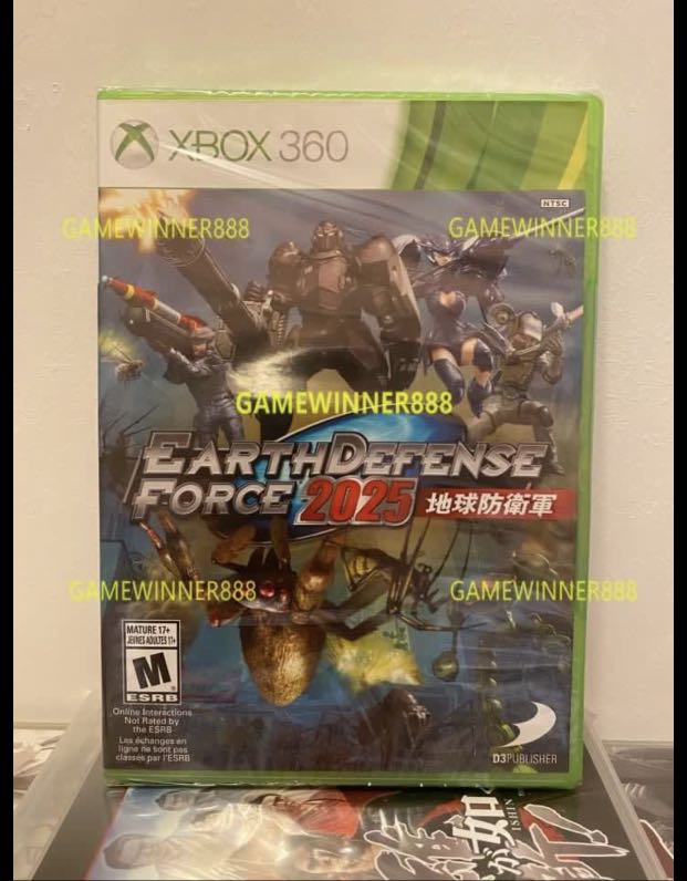 全新XBOX 360遊戲地球防衛軍2025 EARTH DEFENSE FORCE 2025 美版英文版