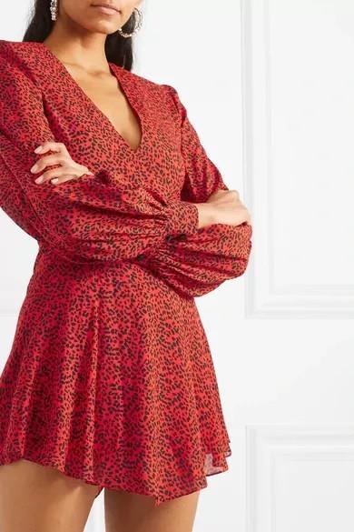 Alice and olivia best sale leopard dress