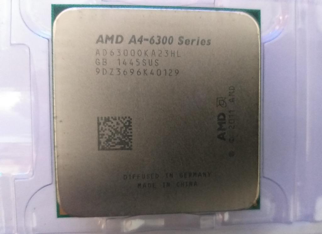 AMD A4 6300 3.7 GHz processor APU w Radeon HD Graphics