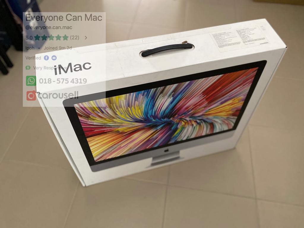 Apple Imac 2019 27 Inch 5k Like New With Fullset And Original Box Electronics Computers Desktops On Carousell